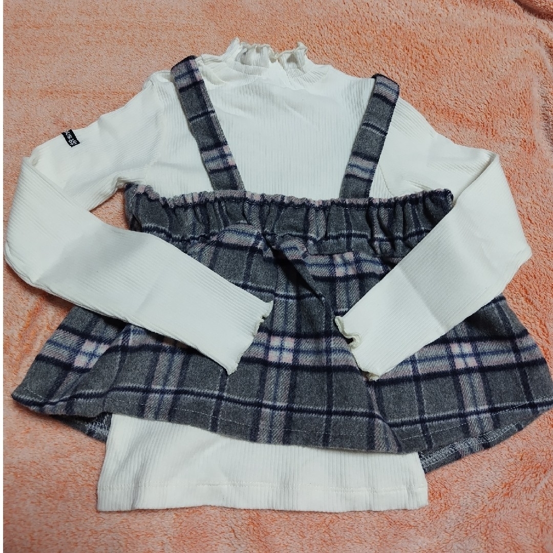 BREEZE(ブリーズ)のBREEZE ﾋﾞｽﾁｪ､ﾊｲﾈｯｸ 130cm　2点ｾｯﾄ キッズ/ベビー/マタニティのキッズ服女の子用(90cm~)(Tシャツ/カットソー)の商品写真