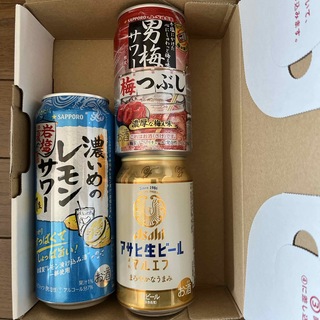 サッポロ(サッポロ)の酎ハイと生ビール　3本(焼酎)