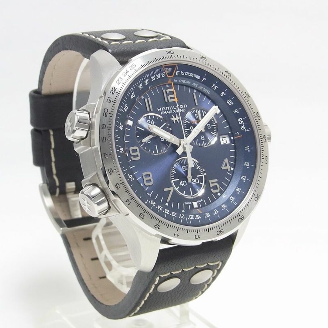 Hamilton(ハミルトン)のハミルトン カーキ アビエーション X-Wind GMT H77922541(H779220) クロノグラフ クオーツ メンズ 腕時計 メンズの時計(腕時計(アナログ))の商品写真