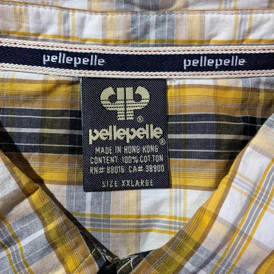 PELLE PELLE(ペレペレ)の【Pelle Pelle】ペレペレ XXL ビッグサイズ 半袖チェックシャツ メンズのトップス(シャツ)の商品写真