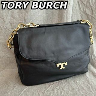 トリーバーチ(Tory Burch)のトリーバーチ レザー チェーン ワンショルダーバッグ ハーフムーン(ショルダーバッグ)