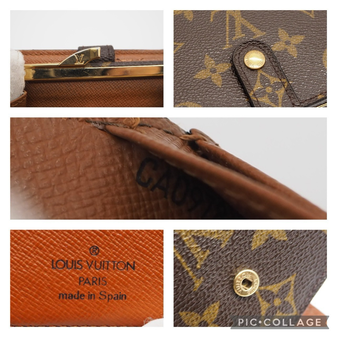 LOUIS VUITTON(ルイヴィトン)のルイ ヴィトン　ヴィエノワ　モノグラム　がま口　折り財布　財布 レディースのファッション小物(財布)の商品写真