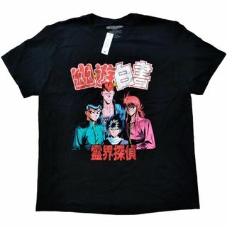 幽☆遊☆白書　Tシャツ　XLサイズ　黒　アニメTシャツ　海外公式　幽遊白書 *(Tシャツ/カットソー(半袖/袖なし))