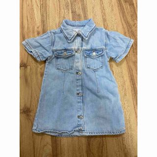 ザラキッズ(ZARA KIDS)のZARAベビー　デニムワンピース　95 98 100　(ワンピース)