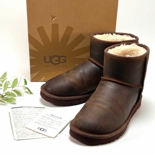 UGG アグ Classic Mini ブーツ シープスキン 27cm ブラウン