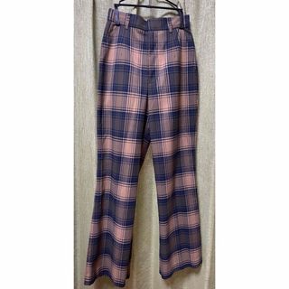 マウジー(moussy)のTARTAN CHECK FLARE パンツ(カジュアルパンツ)