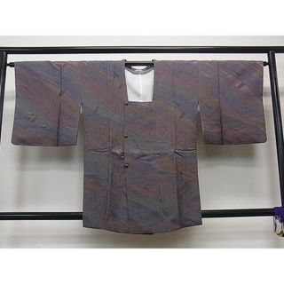 平和屋1■道行コート　道長草花文　小田急百貨店扱い　逸品　dy8177(着物)