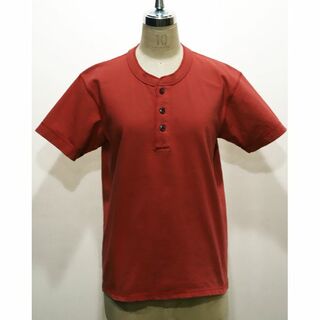 フェローズ(PHERROW'S)のPherrow's　フェローズ　ヘンリーネックTシャツ　M　S.RED　PHT(Tシャツ/カットソー(半袖/袖なし))
