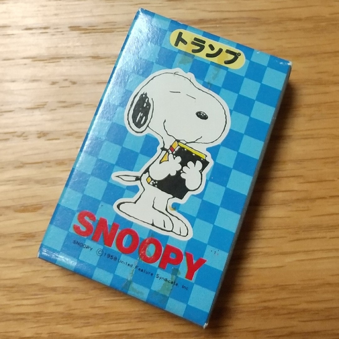 SNOOPY(スヌーピー)の廃盤レトロ★未使用★スヌーピー ビンテージ トランプ エンタメ/ホビーのテーブルゲーム/ホビー(トランプ/UNO)の商品写真