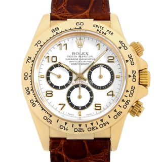 ロレックス(ROLEX)のロレックス デイトナ 16518 ホワイト 逆6文字盤 オールトリチウム W番 メンズ 中古 腕時計(腕時計(アナログ))