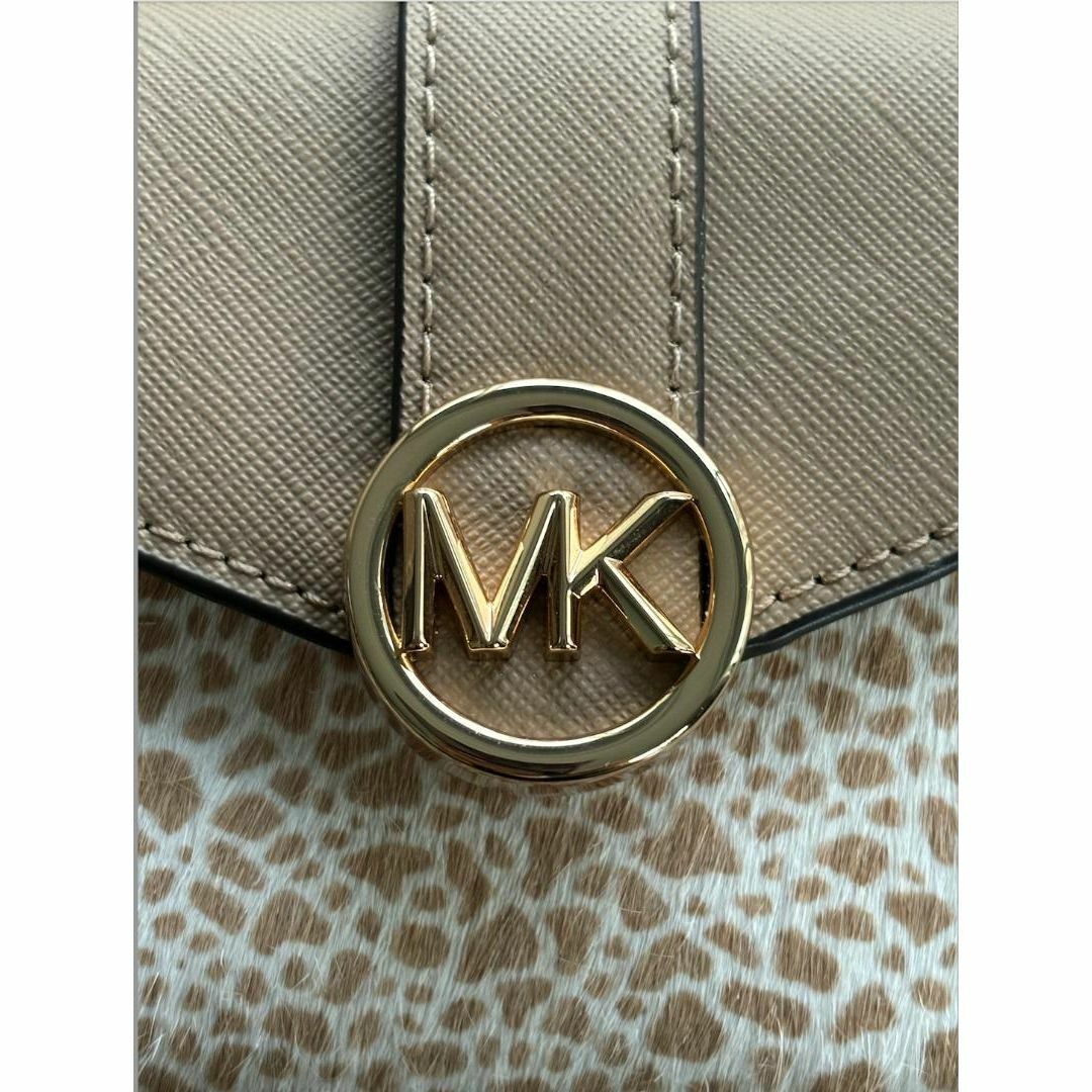 Michael Kors(マイケルコース)の新品★マイケルコース MKロゴ 3つ折りウォレット ベージュ レディースのファッション小物(財布)の商品写真