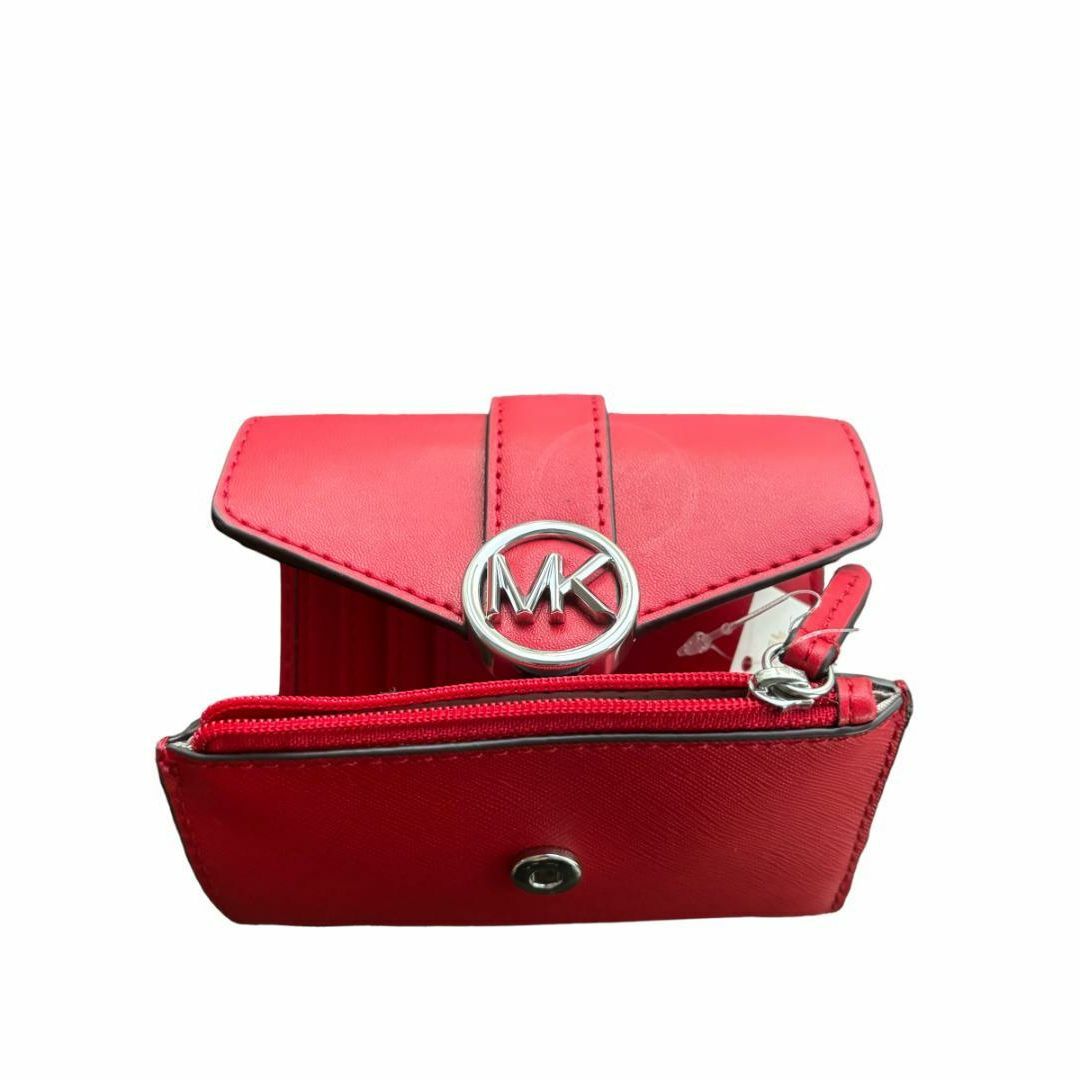 Michael Kors(マイケルコース)の新品★マイケルコース MKロゴ 3つ折りウォレット レッド レディースのファッション小物(財布)の商品写真