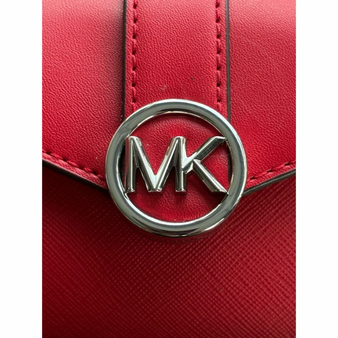 Michael Kors(マイケルコース)の新品★マイケルコース MKロゴ 3つ折りウォレット レッド レディースのファッション小物(財布)の商品写真