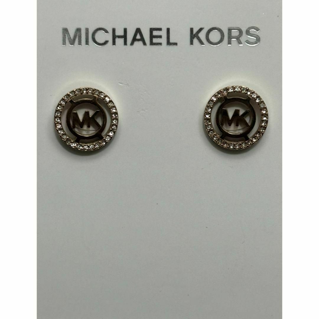 Michael Kors(マイケルコース)の新品★マイケルコース MKロゴ ピアス ピンクゴールド レディースのアクセサリー(ピアス)の商品写真