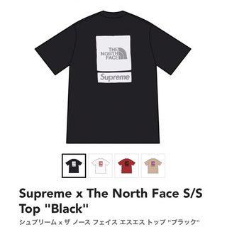 シュプリーム(Supreme)の【Lサイズ】シュプリームノースフェイスTシャツ(Tシャツ/カットソー(半袖/袖なし))