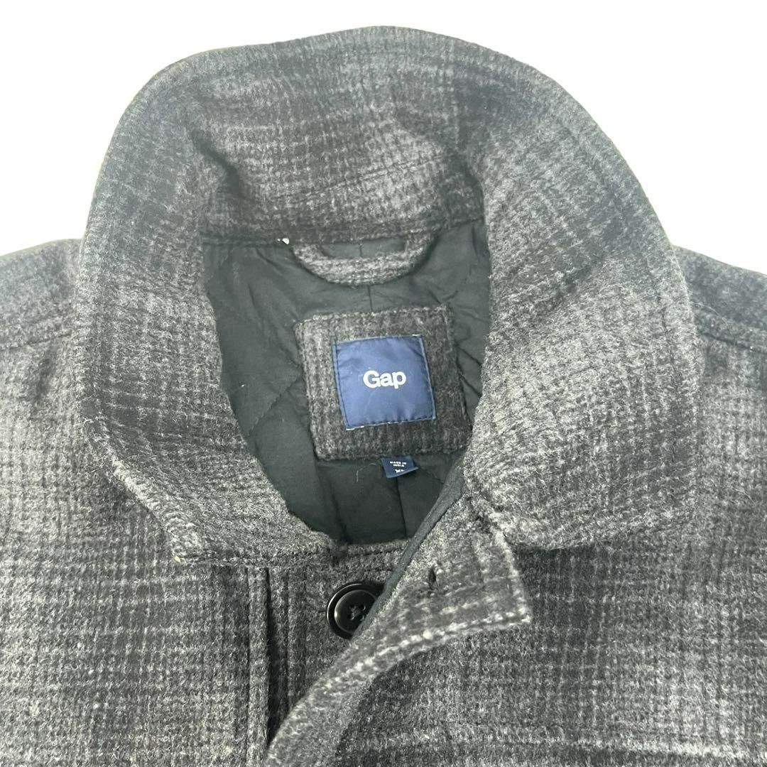 GAP(ギャップ)のGAP ギャップ ウール ジャケット マッキーノクルーザー ブラック グレー メンズのジャケット/アウター(テーラードジャケット)の商品写真