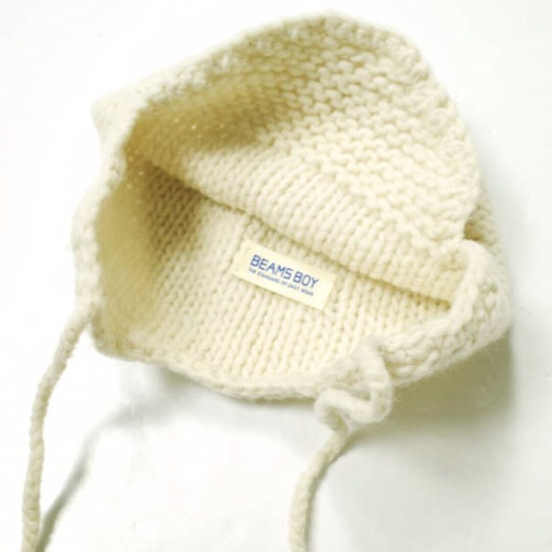 BEAMS BOY(ビームスボーイ)のBEAMS BOY ビームスボーイ ニットイヤーキャップ ONE SIZE OFF WHITE ニットキャップ ビーニー ワッチキャップ ニット帽 帽子【中古】【BEAMS BOY】 レディースの帽子(ニット帽/ビーニー)の商品写真