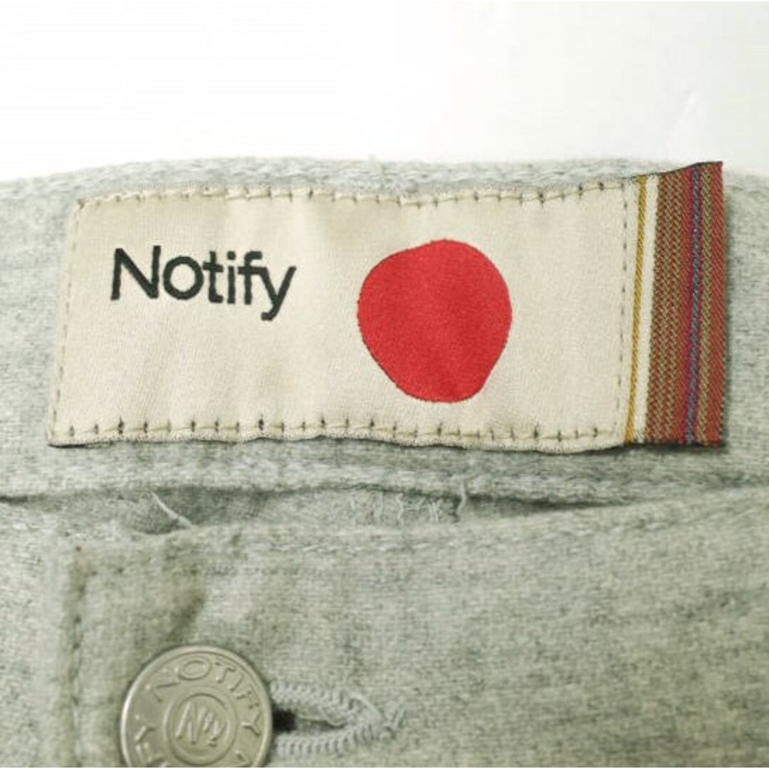 Notify(ノティファイ)のNOTIFY ノティファイ 日本製 Ginko 5ポケットウールクロップドパンツ 32 ライトグレー ボトムス【中古】【NOTIFY】 メンズのパンツ(その他)の商品写真