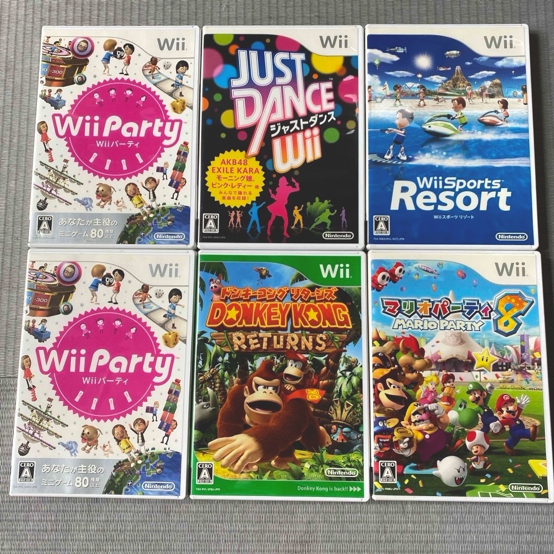 Wii(ウィー)のWiiゲームソフト6点 まとめ売り‼️ エンタメ/ホビーのゲームソフト/ゲーム機本体(家庭用ゲームソフト)の商品写真