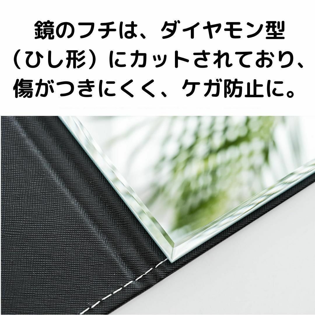 スタンド　ミラー　卓上　特大　折りたたみ　大きい　鏡　白　ホワイト　【送料無料】 インテリア/住まい/日用品のインテリア小物(卓上ミラー)の商品写真