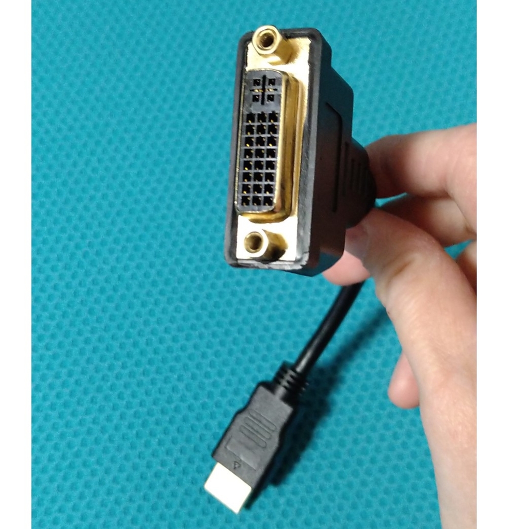 DVI-I/HDMI変換ケーブル スマホ/家電/カメラのPC/タブレット(PC周辺機器)の商品写真