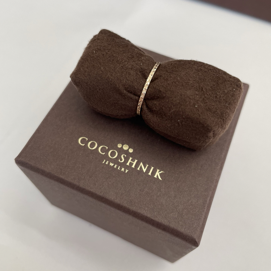 COCOSHNIK(ココシュニック)のCOCOSHNIK ★ カットワーク極光細 リング レディースのアクセサリー(リング(指輪))の商品写真