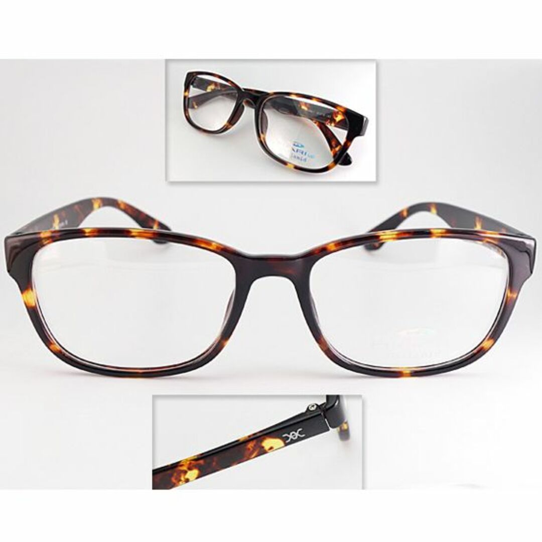 メガネ【フレーム＋度付きレンズ＋ケース込みのセット販売】眼鏡一式 mw-14 メンズのファッション小物(サングラス/メガネ)の商品写真
