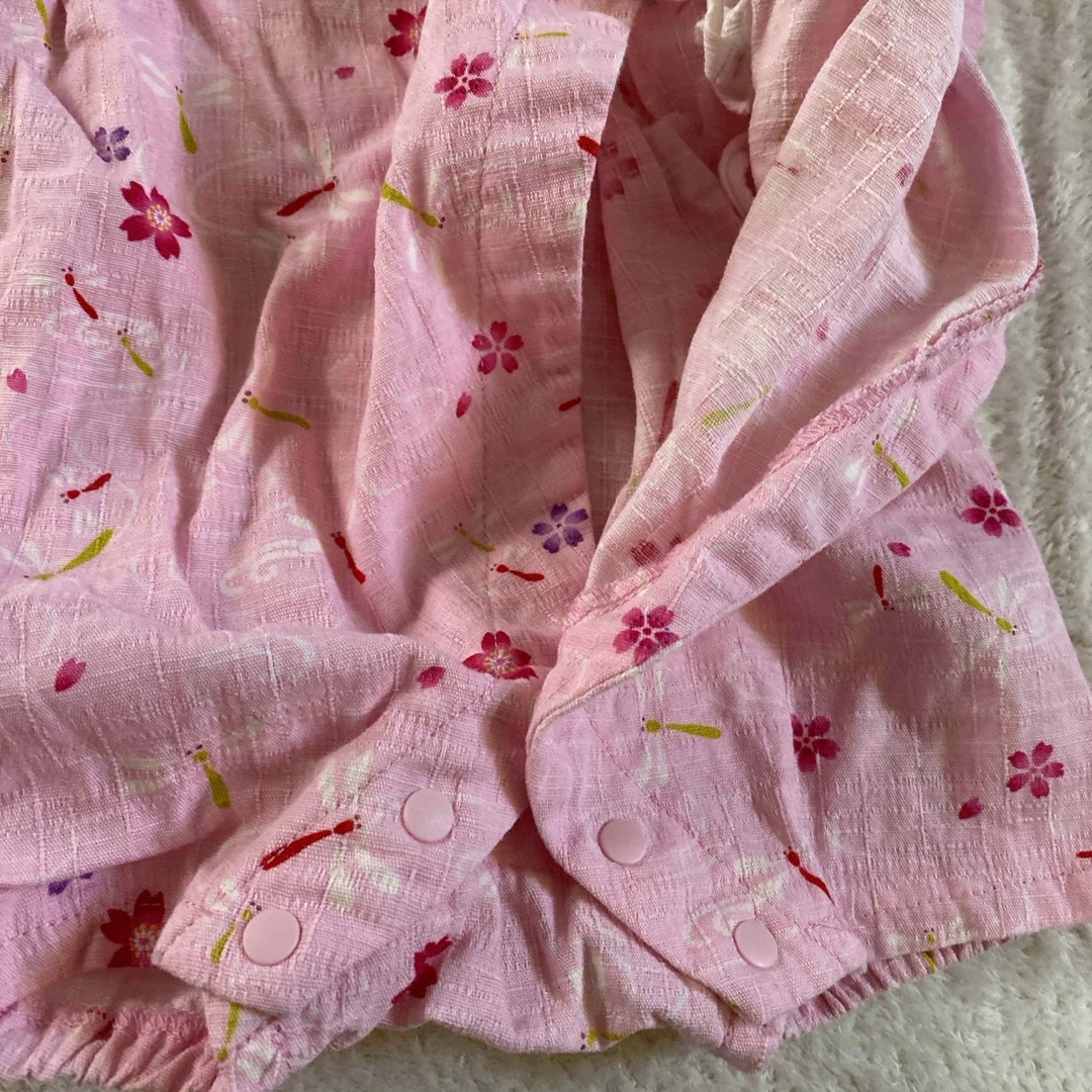 甚平　新品未使用　 キッズ/ベビー/マタニティのキッズ服女の子用(90cm~)(甚平/浴衣)の商品写真