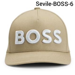 大谷選手愛用 BOSS ロゴ刺繍キャップ Sevile-BOSS-6 カーキ