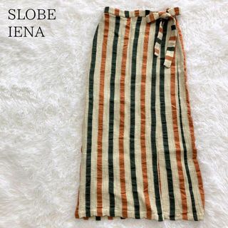 スローブイエナ(SLOBE IENA)のSLOBE IENA スローブイエナ ストライプラップロングスカート(ロングスカート)