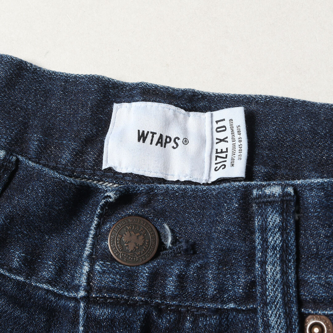 W)taps(ダブルタップス)の美品 WTAPS ダブルタップス パンツ サイズ:S 18AW ヴィンテージ加工 ストレッチ スキニー デニムパンツ BLUES SKINNY COLORWAY インディゴ ブルー ボトムス ジーンズ ジーパン【メンズ】【中古】 メンズのパンツ(デニム/ジーンズ)の商品写真