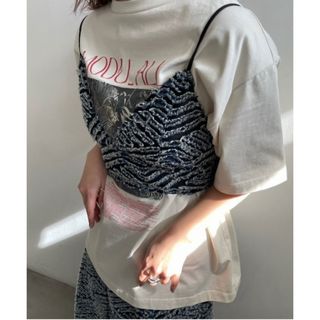 アメリヴィンテージ(Ameri VINTAGE)のアメリ TAYLOR OPAL DENIM BUSTIER(キャミソール)