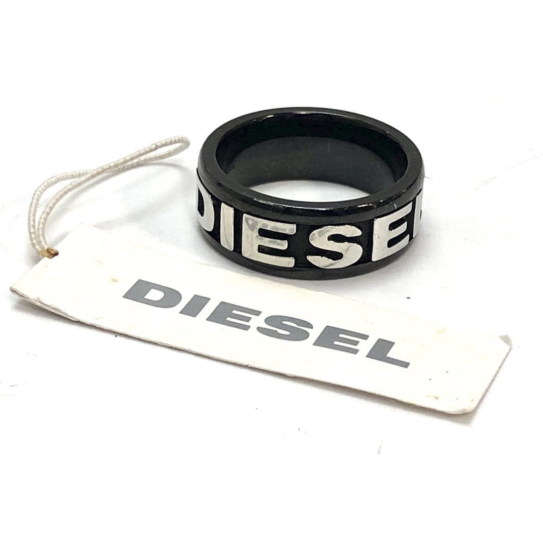 DIESEL(ディーゼル)のディーゼル　DIESEL 黒銀　STEEL リング　16号　18679821 メンズのアクセサリー(リング(指輪))の商品写真