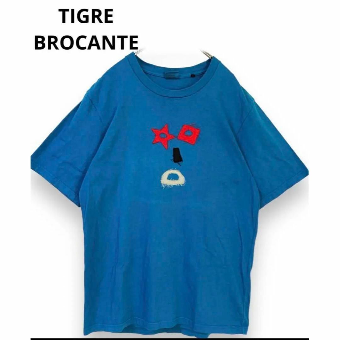 TIGRE BROCANTE メンズ Tシャツ ブルー Mサイズ 日本製 メンズのトップス(Tシャツ/カットソー(半袖/袖なし))の商品写真