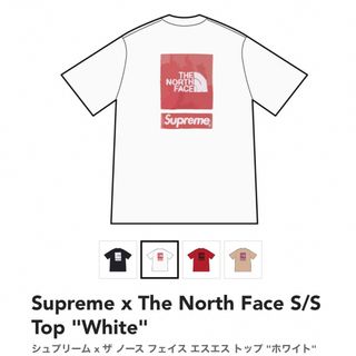 シュプリーム(Supreme)の【Mサイズ】シュプリームノースフェイスTシャツ(Tシャツ/カットソー(半袖/袖なし))