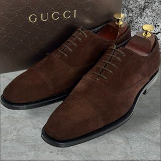 グッチ(Gucci)の☆美品☆GUCCI スエード ストレートチップ ビジネスシューズ ドレスシューズ(ドレス/ビジネス)