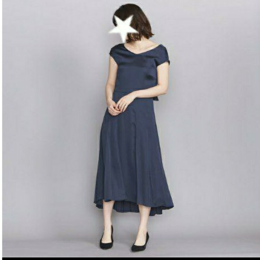 BEAUTY&YOUTH UNITED ARROWS(ビューティアンドユースユナイテッドアローズ)の美品　b&y　U. A フォーマル 結婚式　二次会　パーティー　フレアー　ドレス レディースのフォーマル/ドレス(その他ドレス)の商品写真