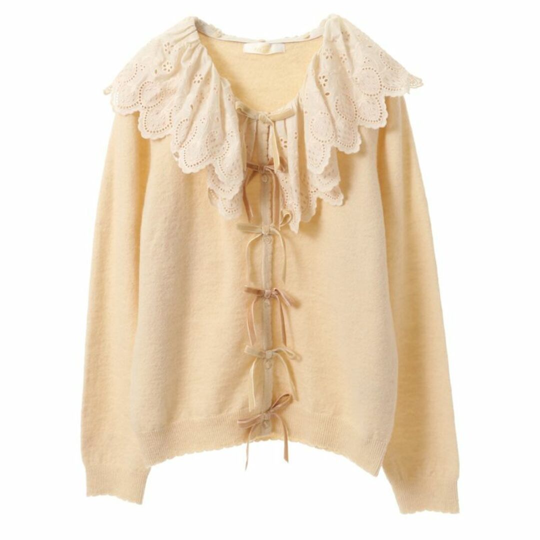 PINK HOUSE(ピンクハウス)の新品♡ピンクハウス♡Rambler Berry Laceティペット付カーディガン レディースのトップス(カーディガン)の商品写真