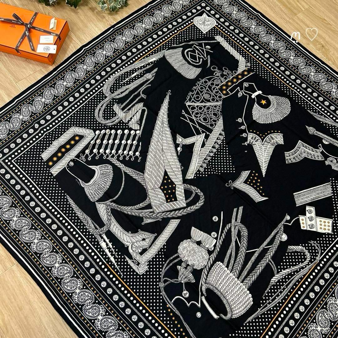 HERMES エルメス カレ140 ジェアン ズアヴとドラゴンバンダナ HERMES エルメス カレ140 ジェアン ズアヴとドラゴンバンダナ