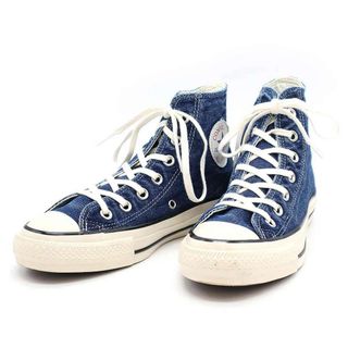 コンバース(CONVERSE)のCONVERSE コンバース ALL STAR US AGEDDENIM HI デニムハイカットスニーカー インディゴ 23.5cm(スニーカー)