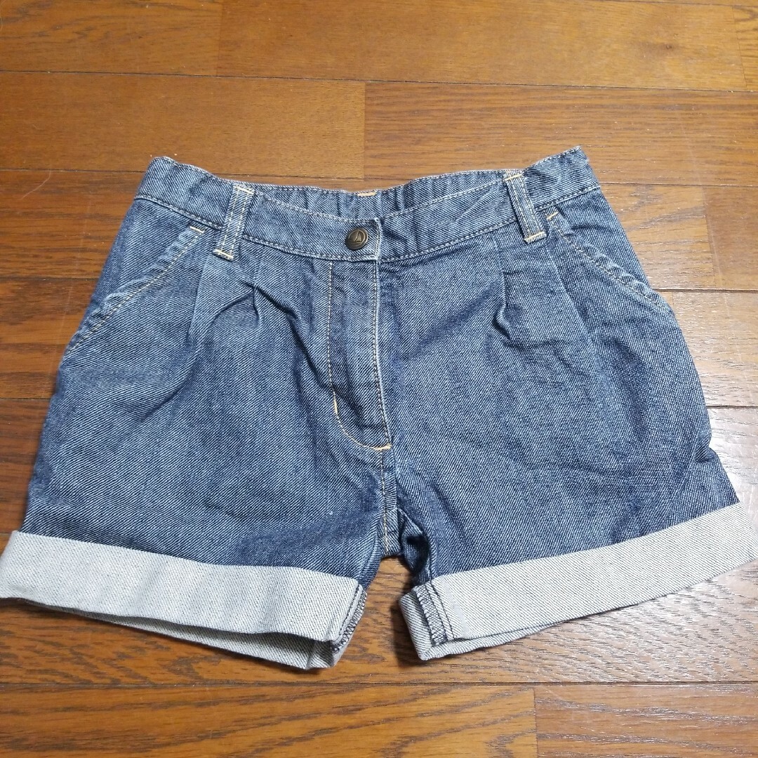 PETIT BATEAU(プチバトー)のプチバトー デニムショートパンツ 5ans キッズ/ベビー/マタニティのキッズ服女の子用(90cm~)(パンツ/スパッツ)の商品写真