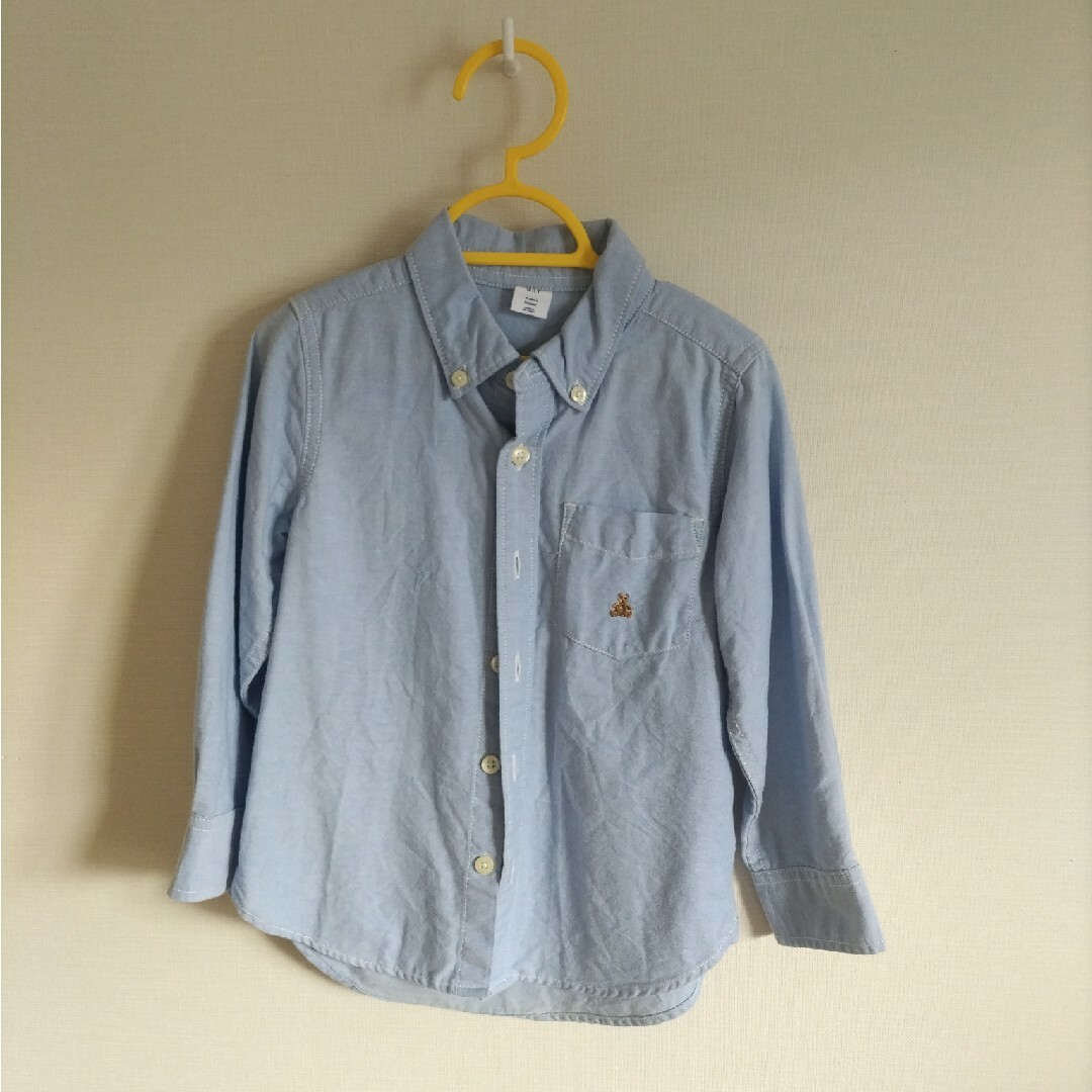 babyGAP(ベビーギャップ)のbaby GAP オックスフォードシャツ　4years キッズ/ベビー/マタニティのキッズ服男の子用(90cm~)(ブラウス)の商品写真