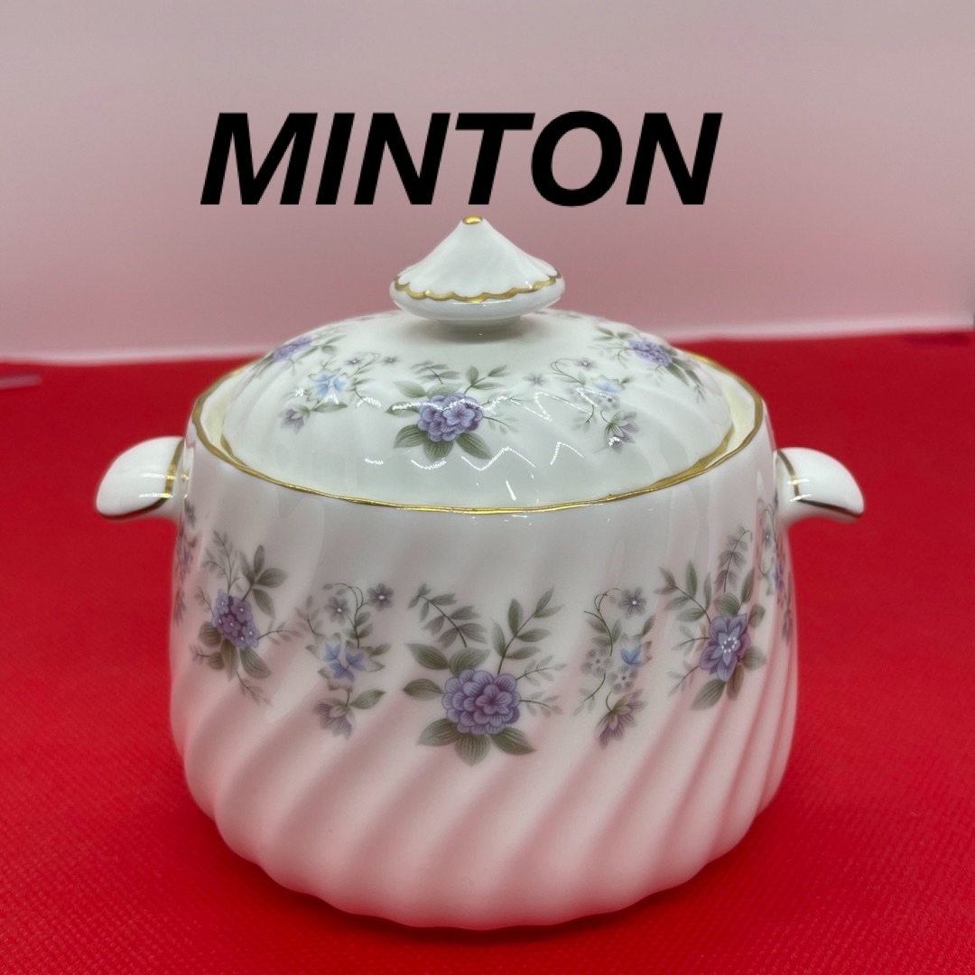 MINTON(ミントン)の未使用 MINTON ミントン アルパインスプリング シュガーボウル フタ付 インテリア/住まい/日用品のキッチン/食器(食器)の商品写真