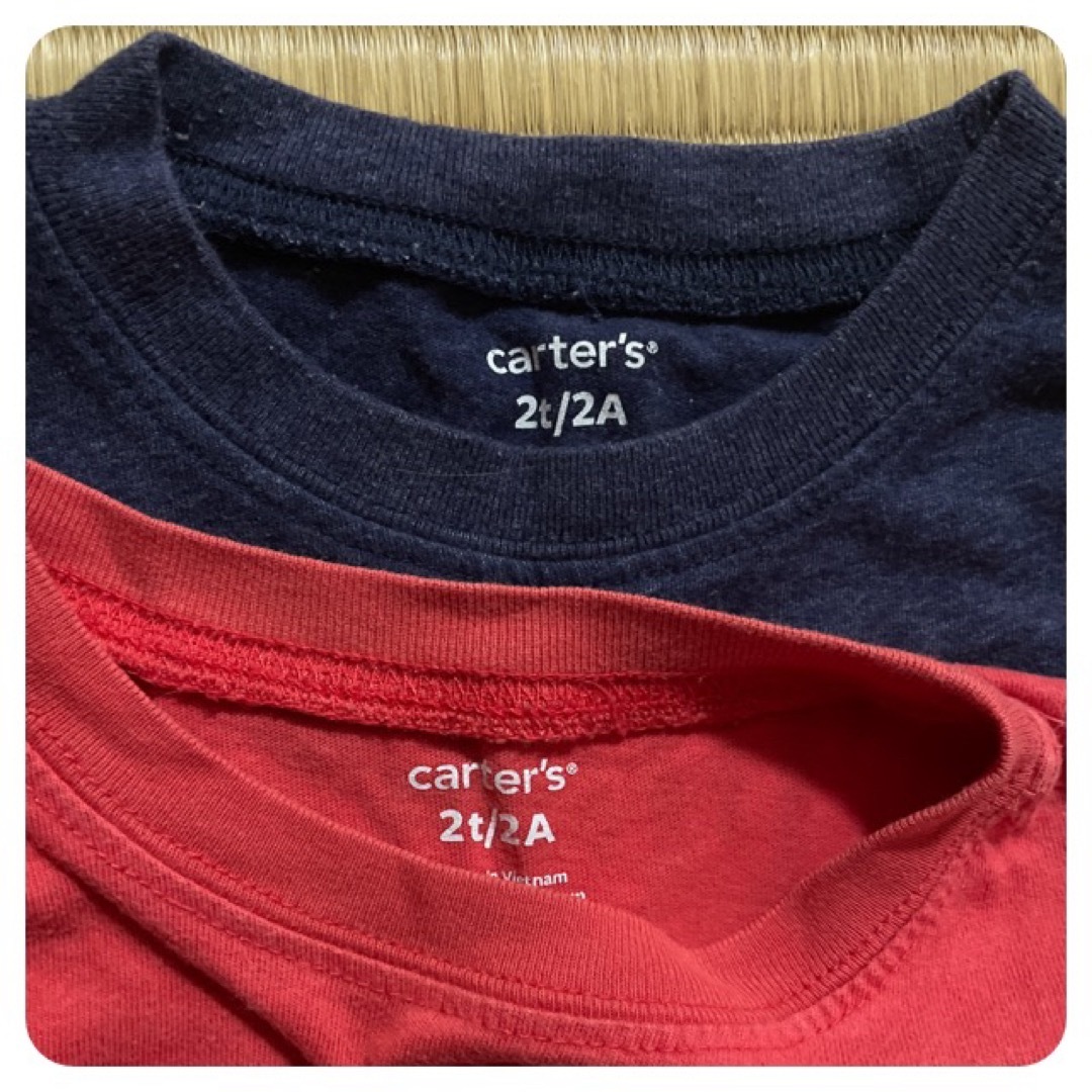 carter's(カーターズ)の長袖カットソー  2枚 2T 90 ロンT 恐竜 消防車 キッズ/ベビー/マタニティのキッズ服男の子用(90cm~)(Tシャツ/カットソー)の商品写真