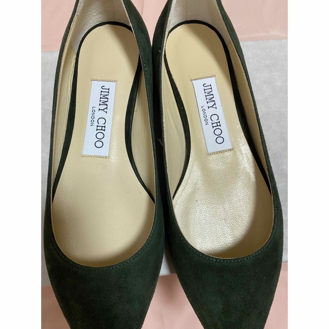 JIMMY CHOO(ジミーチュウ)の新品　ジミーチュウ　ローヒール　ペタンコ靴　フラットシューズ　34,5    レディースの靴/シューズ(バレエシューズ)の商品写真