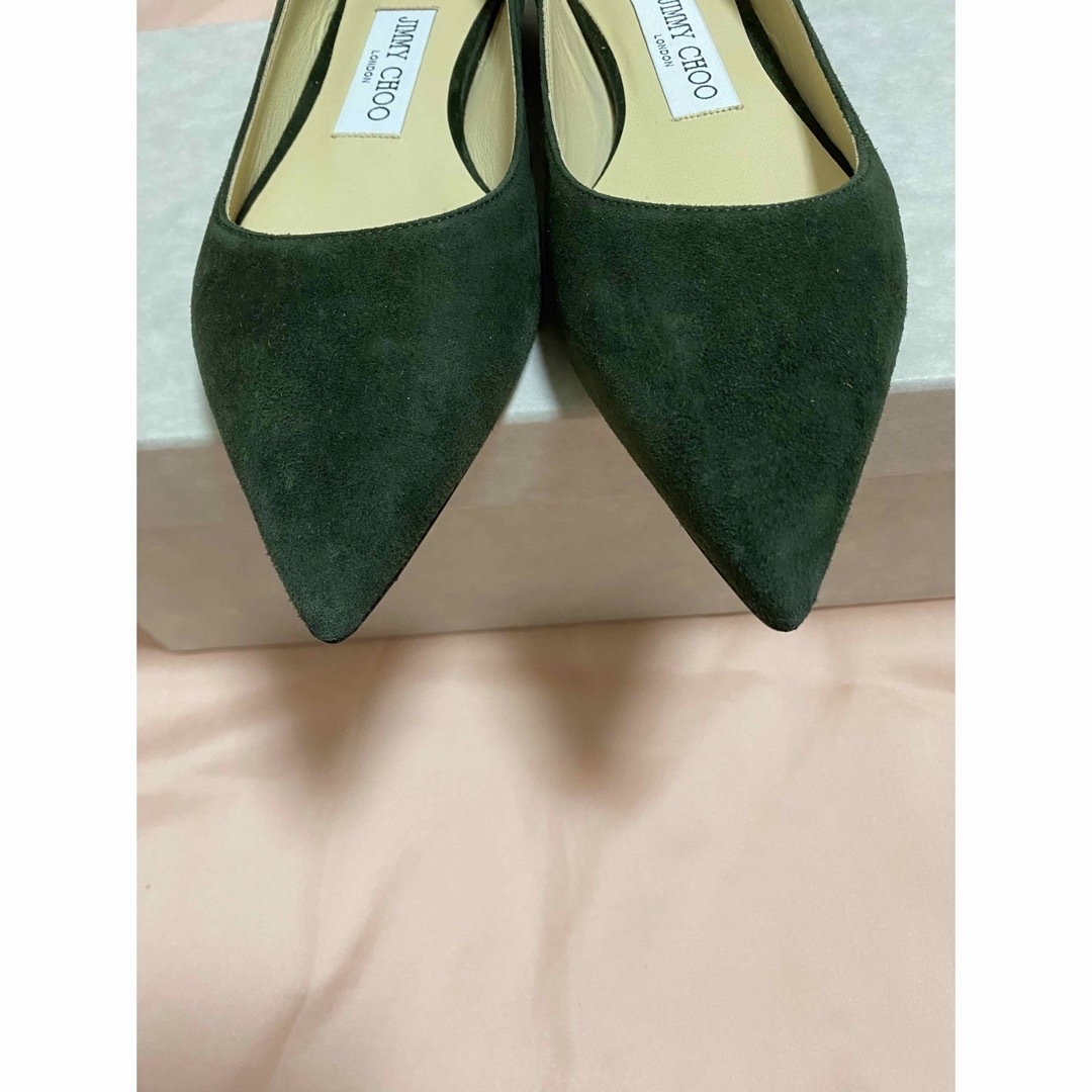 JIMMY CHOO(ジミーチュウ)の新品　ジミーチュウ　ローヒール　ペタンコ靴　フラットシューズ　34,5    レディースの靴/シューズ(バレエシューズ)の商品写真