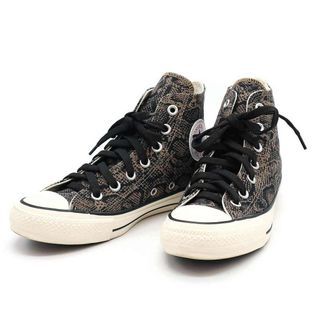 コンバース(CONVERSE)のCONVERSE コンバース REACT ALL STAR 100 SNAKE HI パイソンプリントスニーカー ブラウン 23.5cm 1SC189(スニーカー)