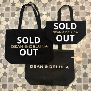 ディーンアンドデルーカ(DEAN & DELUCA)の【激レア】【2006年限定】DEAN & DELUCA 黒×銀 マイバッグ L(トートバッグ)