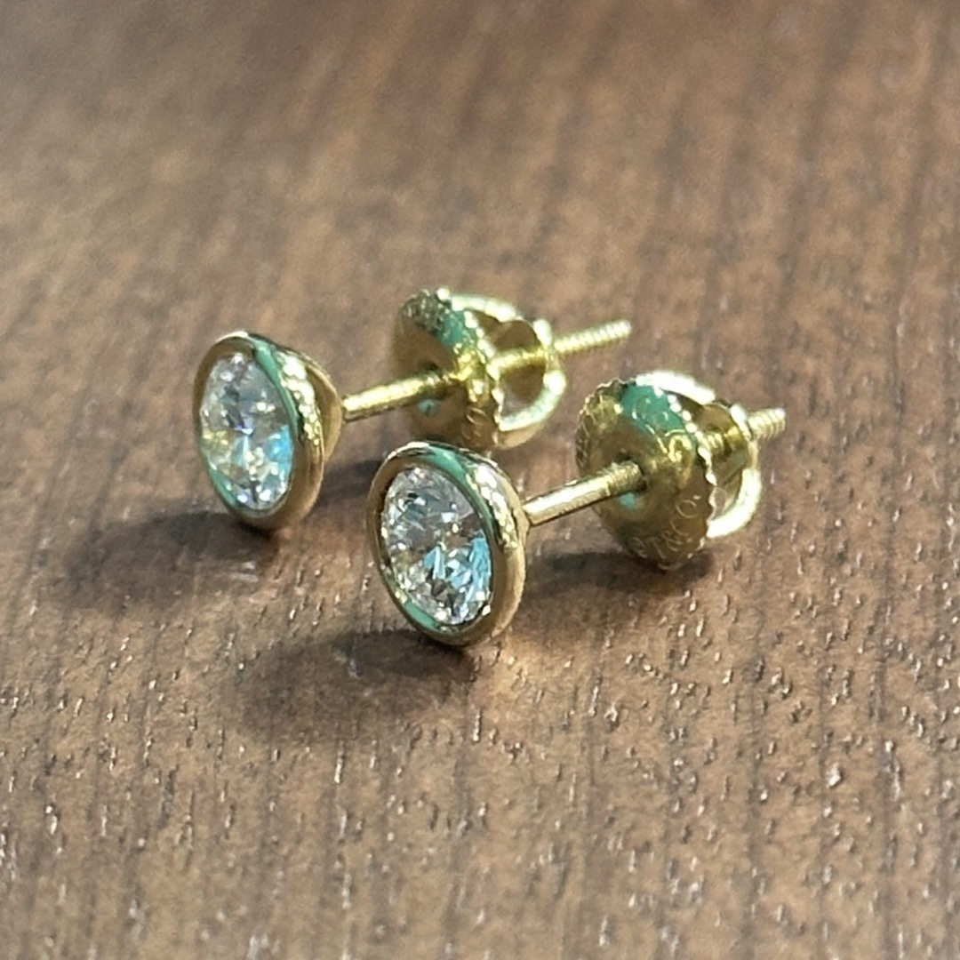 Tiffany & Co.(ティファニー)のティファニー 750バイザヤード 約6.1㎜ ダイヤ約0.4ct×2ピアス  レディースのアクセサリー(ピアス)の商品写真