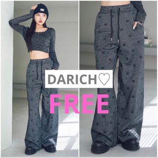 ダーリッチ(Darich)のダーリッチ ロゴパターンラメスウェットパンツ(カジュアルパンツ)